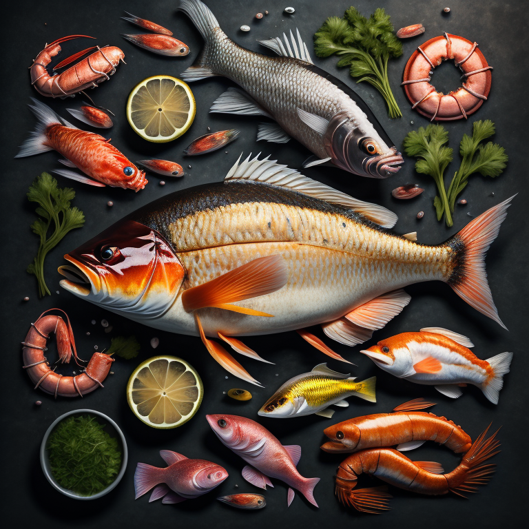 From Ocean to Plate: The Ultimate Guide to Fresh and Sustainable Seafood"
"Better Health from the Sea: How Fish and Seafood Can Benefit Your Wellbeing"
The Finest Catch: Delectable Recipes Using Wild and Farm-Raised Fish and Seafood".
