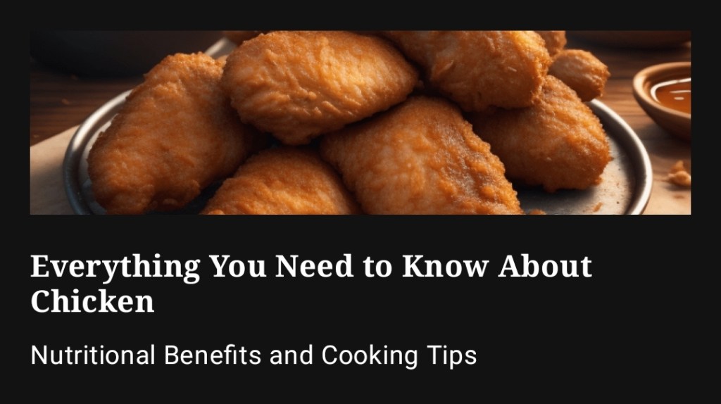 This informative image presents an overview of various chicken types. From the robust and flavorful taste of free-range chicken to the lean and versatile characteristics of boneless, skinless chicken breast, each type offers unique qualities. Whether it's the tender and juicy texture of chicken thighs or the enhanced flavor of organic chicken, there's a chicken variety to suit every culinary preference. Discover the wide range of options available and choose the perfect chicken type for your next delicious meal