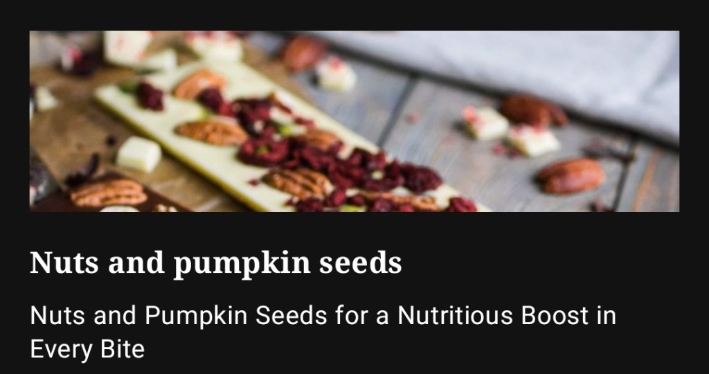 An assortment of nutritious nuts and pumpkin seeds, bursting with essential vitamins, minerals, and healthy fats for a wholesome snacking experience