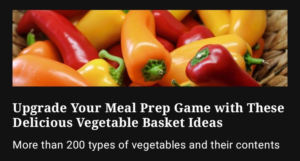 Image: Colorful basket overflowing with a variety of fresh and vibrant vegetables, showcasing the wholesome goodness of nature's garden