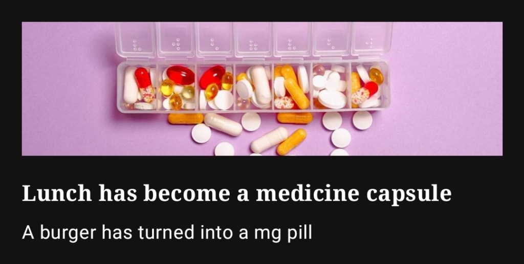 Lunch Prescription: How Nutrient-packed Meals Transform into Medicine Capsules