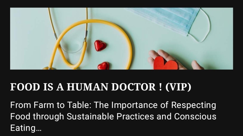 Food as Medicine: Exploring the Healing Power of Nutritious Choices for Human Health