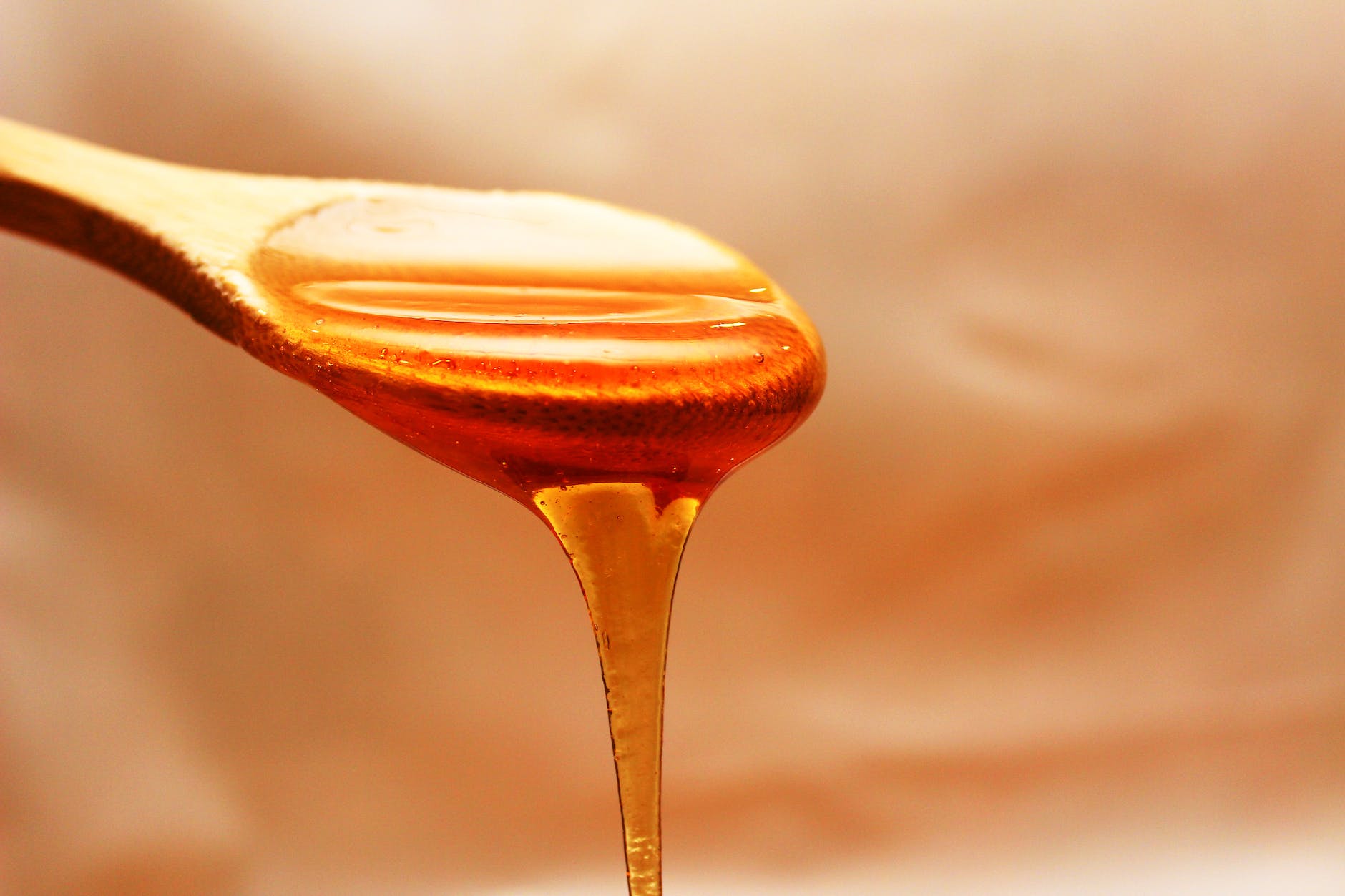 Honey bees in a teaspoon 1/2 daily eating honey